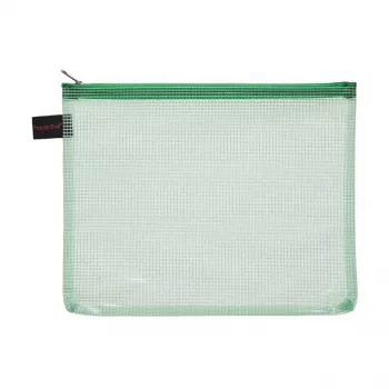 Pochettes à fermeture éclair Foldersys A5 transparentes en PVC, lot de 10