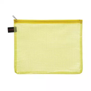 FolderSys 10 pochettes à documents à fermeture éclair A5 transparentes