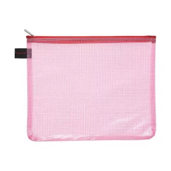 Pochettes à documents à fermeture éclair Foldersys A5 transparentes en PVC, lot de 10