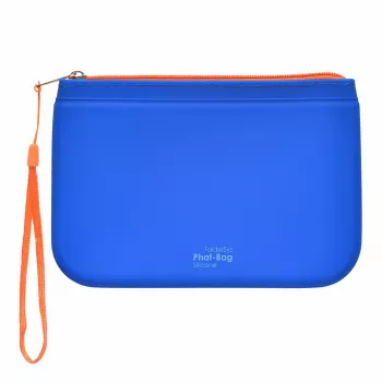 Pochette à fermeture éclair en silicone FolderSys PHAT BAG A6, bleue (40486-40)