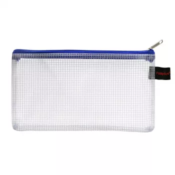 Pochette à fermeture éclair FolderSys DIN long transparente