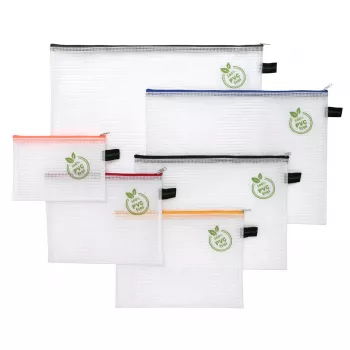 Ensemble de pochettes à fermeture éclair FolderSys : 1x A6, B6, A5, B5, A4, B4