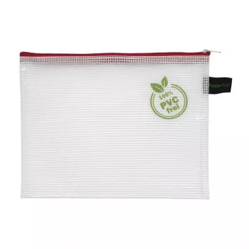 FolderSys Pochette zippée B6 transparente
