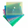 Pochettes à documents FolderSys DIN A5 couleurs assorties grainées 0,20 mm, lot de 10