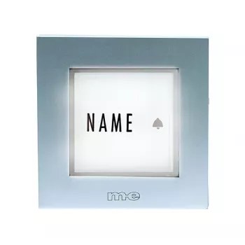 M-E MODERN-ELECTRONICS KTB-1 S plaque bouton de sonnette 1 poste argent 12 V/1 A