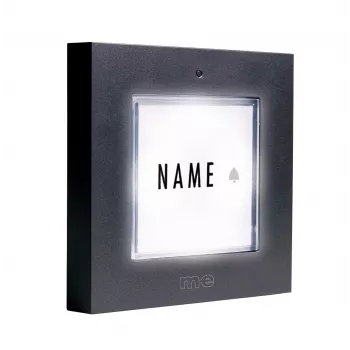 M-E MODERN-ELECTRONICS KTB-1 A bouton de sonnette lumineux anthracite