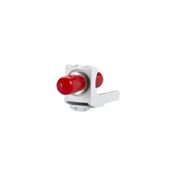 METZ CONNECT adaptateur fibre optique ST simplex multimode/monomode blanc