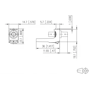 METZ CONNECT adaptateur fibre optique ST simplex multimode/monomode blanc