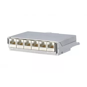 METZ CONNECT BTR E-DAT C6 6x8 AP répartiteur patch panel - CAT 6 - STP - gris - 1U - 19 pouces