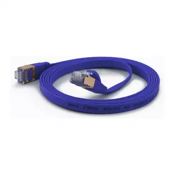 wantecWire câble patch CAT6A extra plat FTP 1,0m bleu