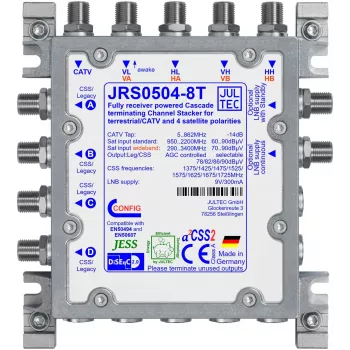 Multiswitch monocâble JULTEC JRS0504-8T 5/4/8 UB