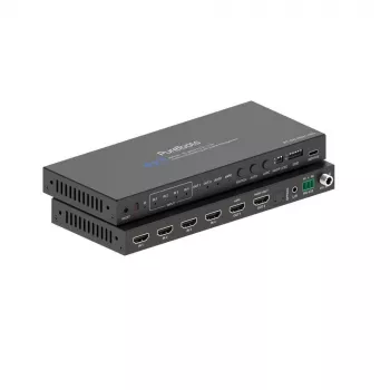 Commutateur HDMI 2.1 4x1 PureLink - 48 Gbit/s - 8K 60Hz 4:2:0 12-bit désintégration audio et commutateur KVM - 4 ports