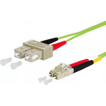 Câble de raccordement METZ CONNECT OpDAT SC duplex/LC duplex OM5 2 m