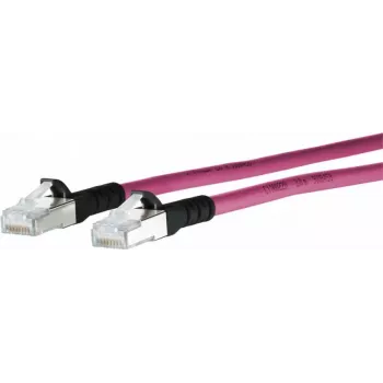 Câble patch Cat.6A METZ CONNECT 1308455002-E, violet, 5 m