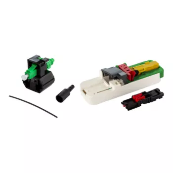 Câble patch fibre optique LC-OS2 simplex METZ CONNECT, 2 m, vert, lot de 20