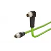 Câble de connexion METZ CONNECT 10,0 m M12 mâle 8 broches 45° coudé