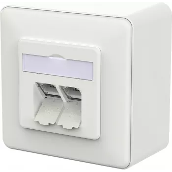 METZ CONNECT E-DAT C6A IDC prise en saillie blanc trafic - accessoire réseau
