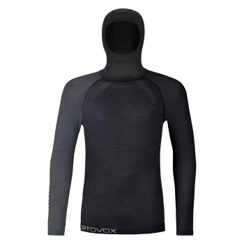 Sweat à capuche Ortovox 120 Comp Light, noir Black Raven