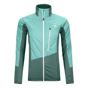 Veste hybride Ortovox Westalpen Swisswool, gris Dark Arctic Grey, femme M