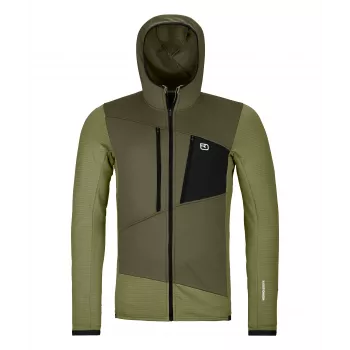Sweat à capuche Ortovox Fleece Grid Wild Herbs M