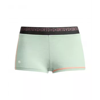 Boxer thermique femme Ortovox 185 Rock'N'Wool Hot Pants, Green Acid, taille S