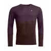 Ortovox 185 Rock N Wool Long Sleeve - Dark Wild Berry, taille L