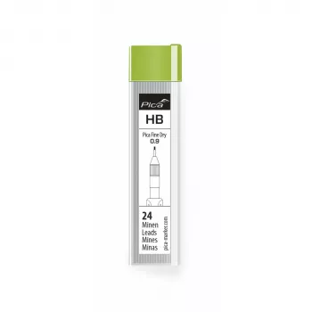 Recharges PICA-MARKER Pica Fine-Dry HB - 12 mines, 0,9 mm, graphite, noir