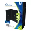 MEDIARANGE Retail Pack DVD Case Double - DVD Video Box - Capacity: 2 CD/DVD - Black (Pack of 5)