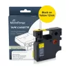 Cassette de ruban d'étiquetage MediaRange compatible avec Dymo 12mm x 7m noir sur jaune (MRDY45018)
