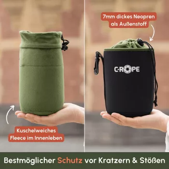Étui d'objectif C-ROPE Lens Bag V2 Black Medium 14x11 cm, retail