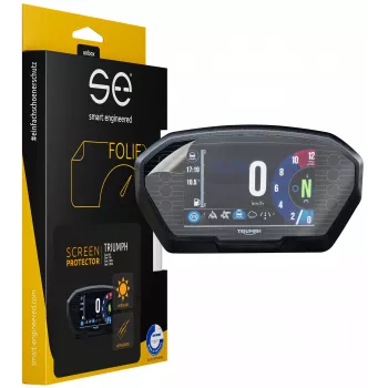 smart.engineered SE-DCP-2-0102-0112-1-M Film de protection d'écran pour TRIUMPH Tiger 800 / Tiger 1200 / Tiger 1200XC / Tiger 1200CR - transparent - monochrome