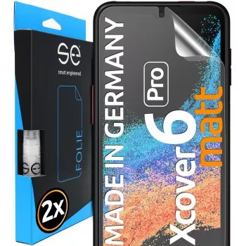 smart.engineered se 3D Protection d'écran Samsung Galaxy XCover 6 Pro Anti-reflet lot de 2