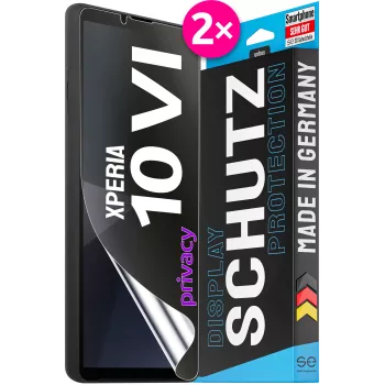 smart.engineered se 3D Film de protection confidentialité pour Sony Xperia 10 VI, 2 pièces (SE0-F0112-0514-24-M)