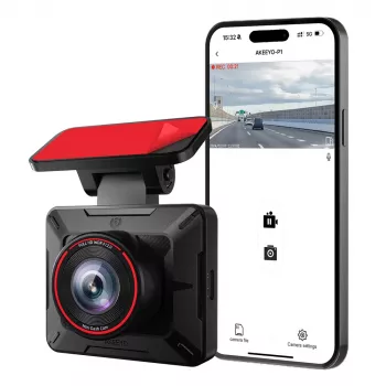 Dashcam de voiture AKEEYO P1 Full HD 30 fps - Noir