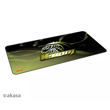 Tapis de souris gaming en caoutchouc à motif Akasa AK-MPD-03YL - jaune/noir, 320x270x3 mm