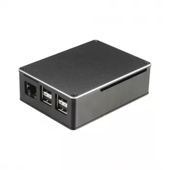 Boîtier Raspberry Pi Akasa A-RA02-M1B - aluminium - refroidissement passif sans ventilateur - noir