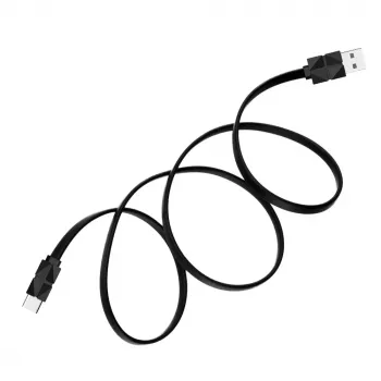 Câble USB 2.0 Akasa AK-CBUB43-10BK - USB-C vers USB-A - 1 m - noir