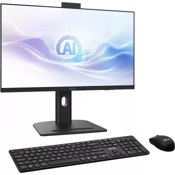 PC tout-en-un MSI Modern AM273QP AI 1UMG-409AT 27 inch avec écran, Core i5-125H, 16 Go RAM, 512 Go SSD, Windows 11 Home, noir
