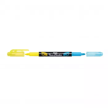 Lot de surligneurs Pentel Twin Checker SLW8-GS, couleurs assorties, 8 pièces