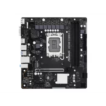 Carte mère micro ATX ASRock H610M-Combo II, LGA 1700, Intel H610, DDR4, HDMI, DisplayPort, D-Sub, Gigabit LAN