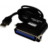 Exsys EX-1300-2 USB to Parallel Adapter Cable - 1m - Black