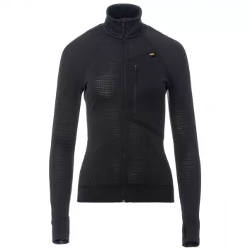 Sweat à capuche zippé femme Turbat Ilma 3 - microfibre, zip intégral, capuche réglable, poches zippées, coupe regular