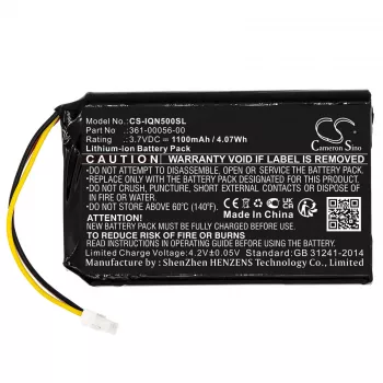 Cameron Sino Replacement Battery 1200mAh 3.7V for Garmin Nuvi 30 50 52 55 51 LM LMT, Mitac Mio Spirit 8500 LM