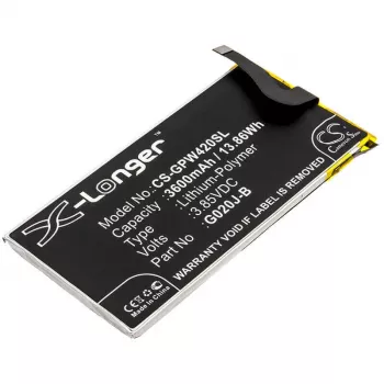 Batterie CAMERON SINO type G020J-B pour Google Pixel 4 XL 4XL G020P 3600 mAh / CS-GPW420SL