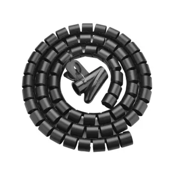 Organisateur de câbles spiralé UNITEK, 5 m, diamètre 22 mm, noir