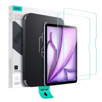 Protection d'écran en verre trempé ESR UltraFit pour iPad Air 11 inch (6e/7e/8e gén., 2024-2026) lot de 2 transparent