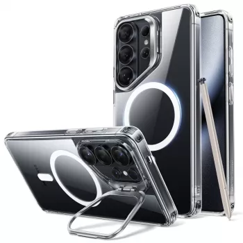 Coque ESR Classic Hybrid Kickstand MagSafe pour Samsung Galaxy S26 Ultra, transparent