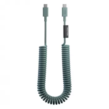Native Union Pop Cable câble USB-C vers USB-C 2,4 m 60 W Slate Green