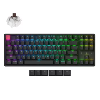 Clavier Keychron K8X-J3 80% TKL Brown Switch RGB Hot-Swap noir