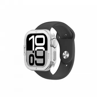 Boîtier métallique AMAZINGTHING Titan Pro pour Apple Watch 11 46 mm aluminium argent